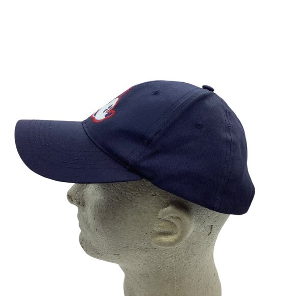 Disney Mickey Mouse Blue Star Navy Blue Adjustable Adult Cap Hat Red Snapback - Picture 3 of 7